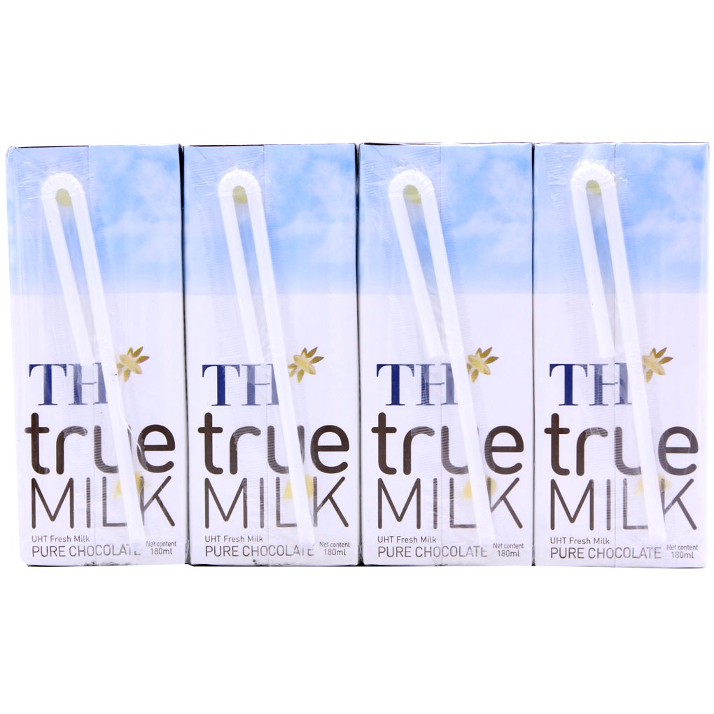 [CHÍNH HÃNG] Sữa Tươi Tiệt Trùng TH True Milk Hương Socola Thùng 48 Hộp x 180ml