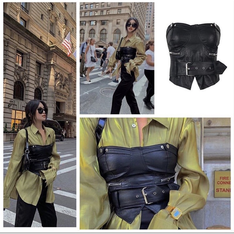 Áo ống da kèm nịt (SẴN M) | BigBuy360 - bigbuy360.vn