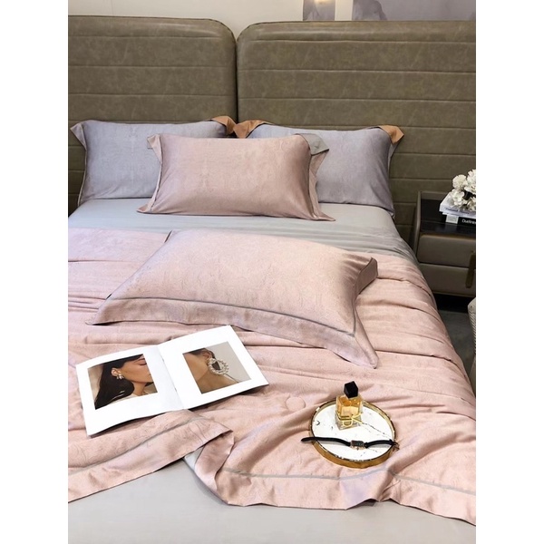 Bộ Tencel chăn trần tơ tẳm Quiet Luxury 100s 🌿