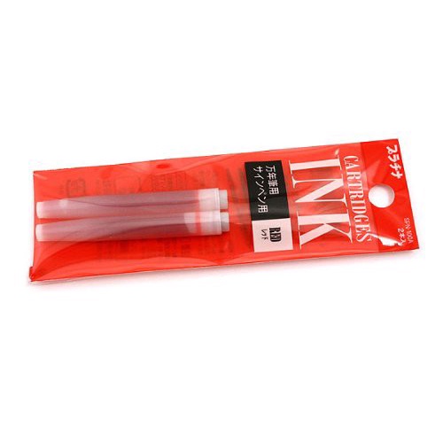 Vỉ 02 Ống mực màu xanh, đen, đỏ Platinum cho bút máy PREPPY