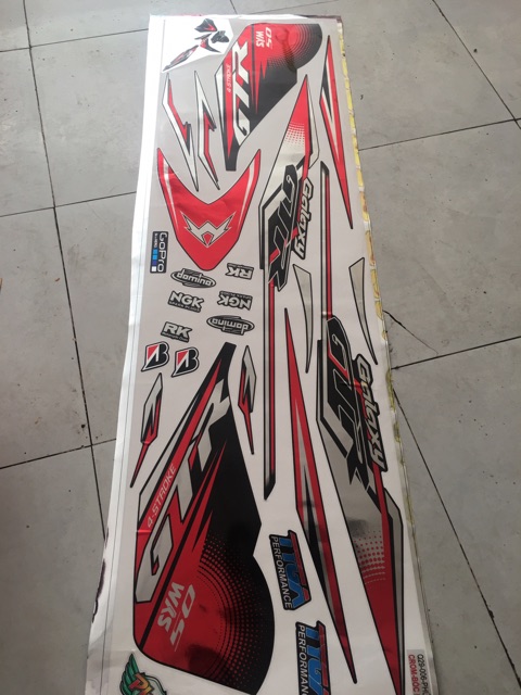 Tem rời GaLaXy đỏ đen crom -1