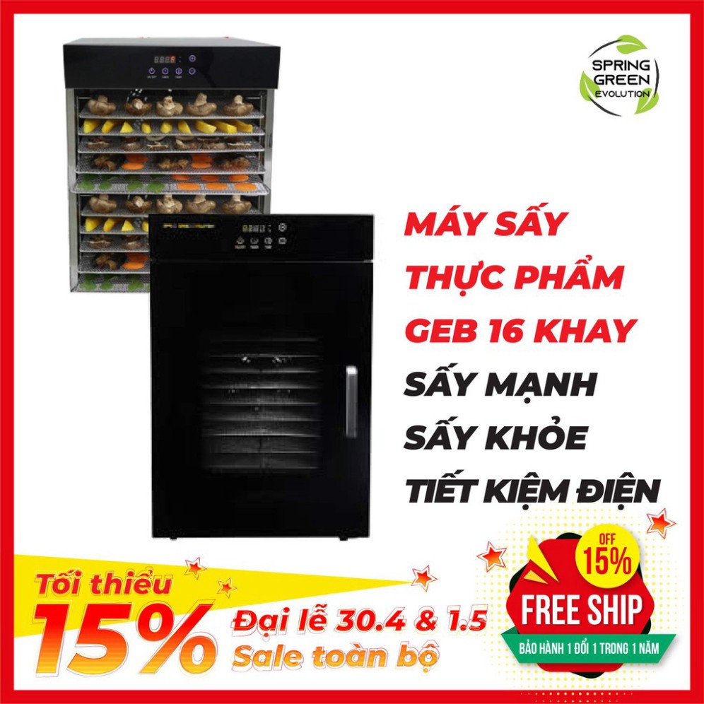 Máy Sấy Thực Phẩm GEB16 (16 khay). Sấy Nhanh, Khỏe, Tiết Kiệm Điện, Nhiều Tính Năng Độc Đáo Duy Nhất Từ SGE Thailand!! f