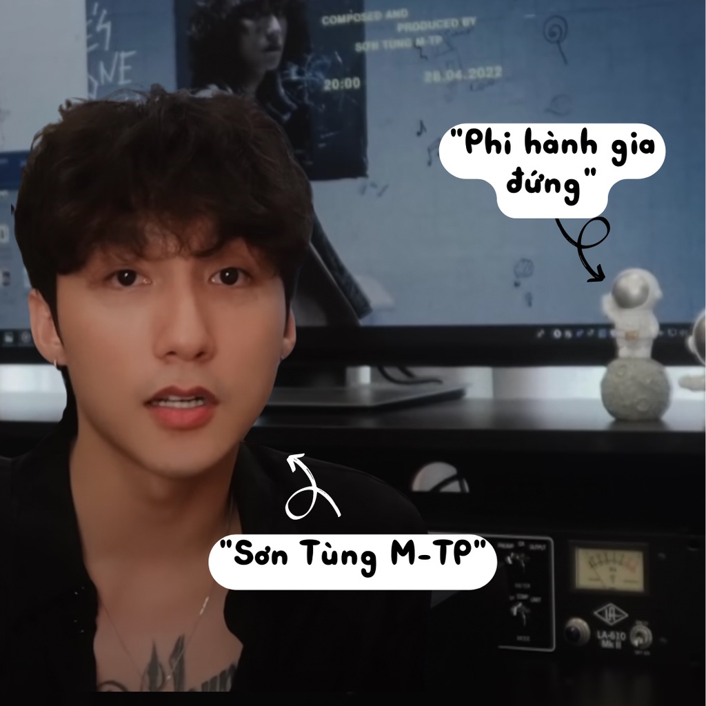 Mô hình phi hành gia decor để bàn dễ thương, Bộ 3 phi hành gia trang trí bàn học