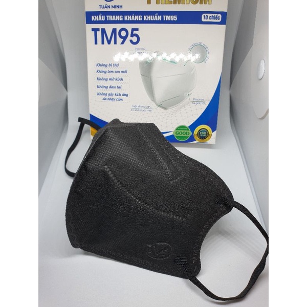 Hộp 10 chiếc khẩu trang 6D mask TM màu ĐEN