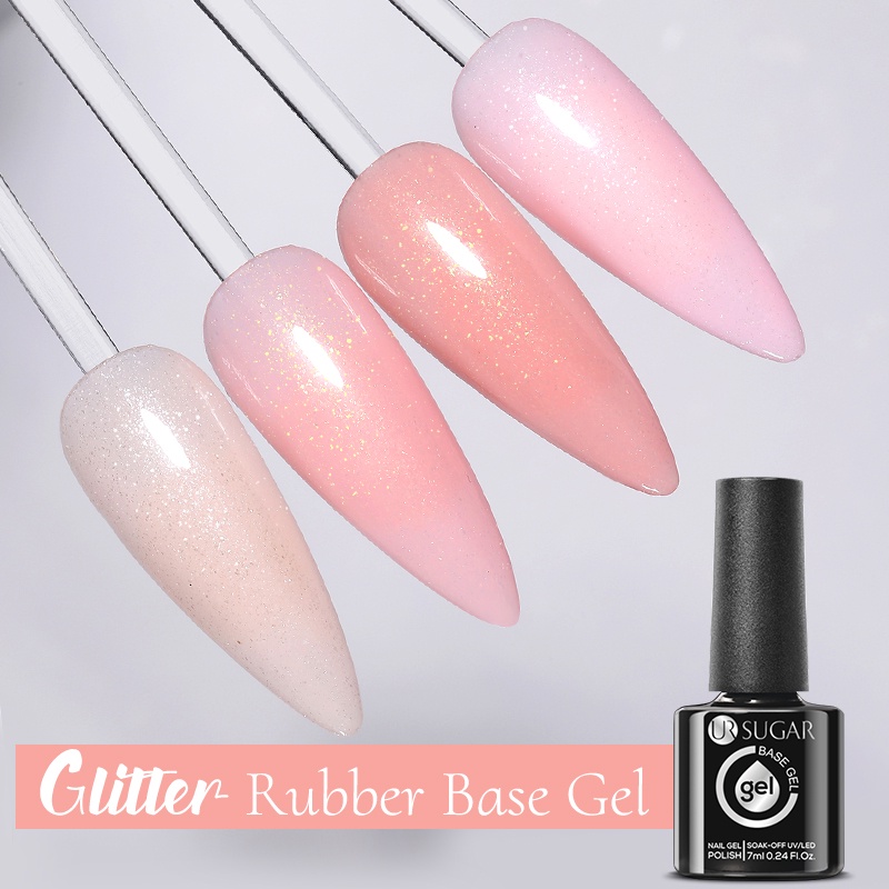 Lọ sơn gel UR SUGAR màu sắc lấp lánh trang trí móng thời trang 7ml
