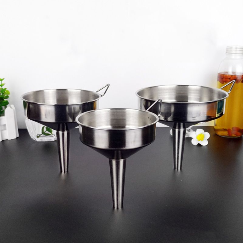 Phễu Inox Miệng Rộng Để Rót Dầu/ Rượu/ Mật Ong Tiện Dụng Cho Nhà Bếp
