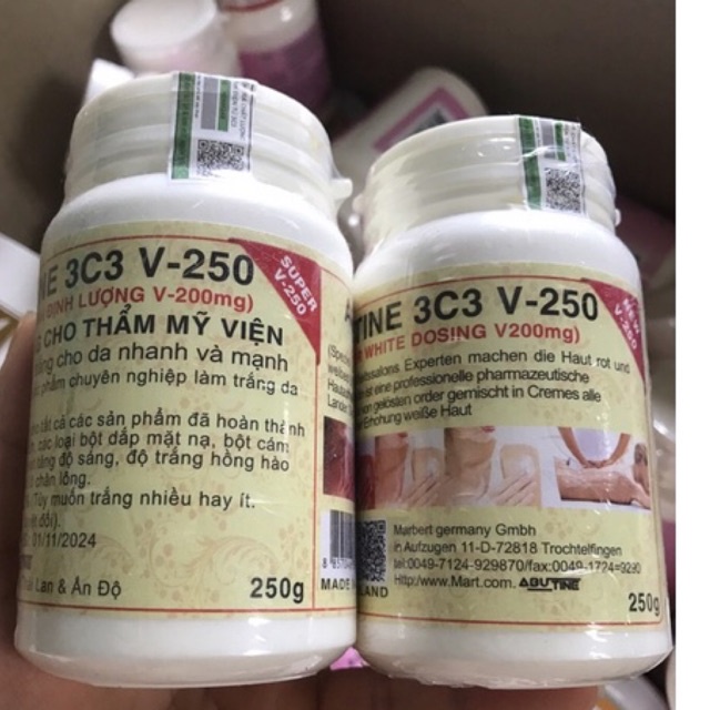 Kem kích trắng abutin 3c3 Thái Lan 250g( chính hãng)