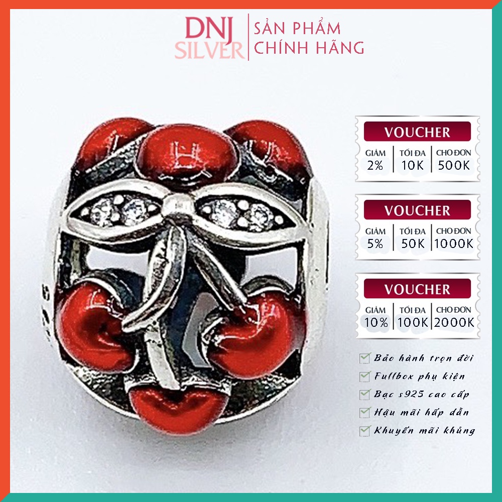 [Hàng cao cấp] Vòng tay bạc 925 cao cấp - Vòng tay charm bạc Cô nàng cá tính quyến rũ, khao khát yêu thương - DNB020