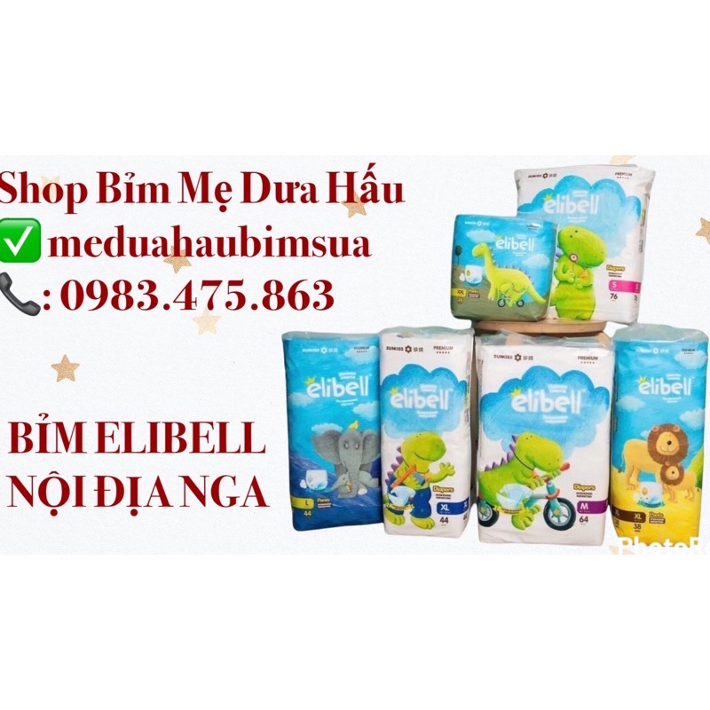 [BỈM ELIBELL] BỈM NGA DÁN/QUẦN NỘI ĐỊA CAO CẤP DÒNG MỀM MỎNG ĐÓNG NGÀY S76/M64/L54/L44/XL38/XXL20 meduahaubimsua