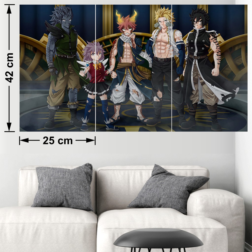 Combo 3 Tấm Poster Anime Hội Pháp Sư - Fairy Tail By AnimeX