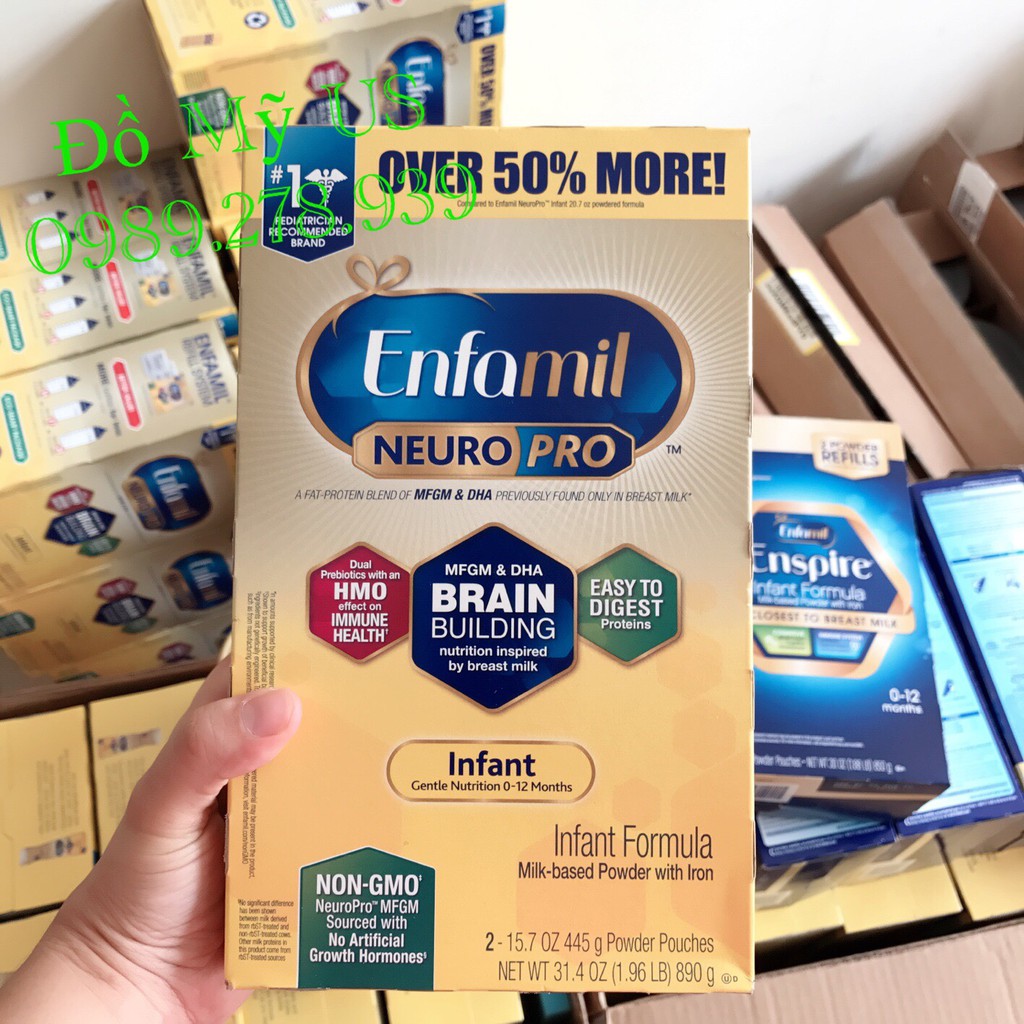 Sữa Enfamil Neuro Pro NON-GMO Mỹ 890g (Date mới)