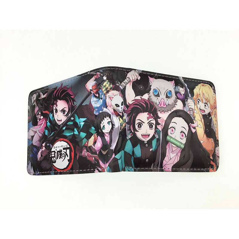 Ví Ngắn Gập Đôi In Hình Anime Kimetsu No Yaiba Tanjiro Kamado Giá Đỡ