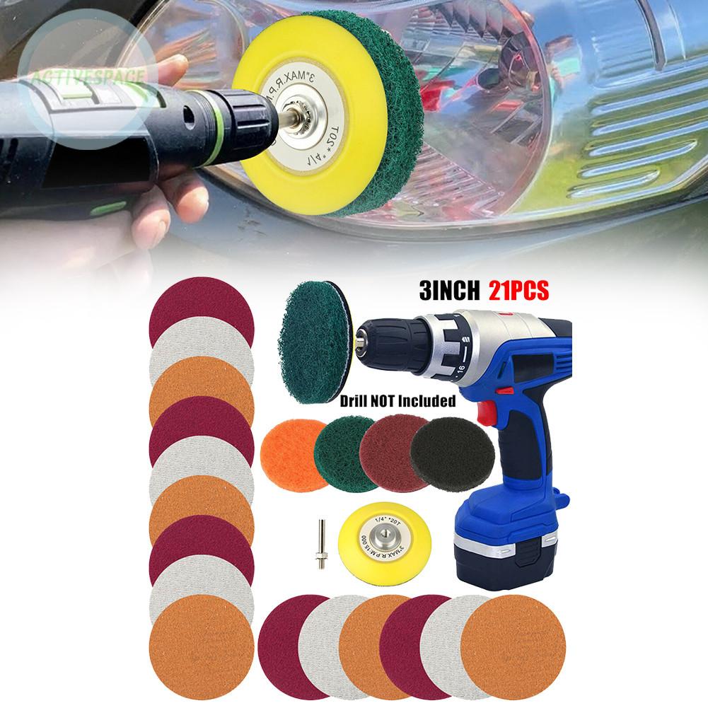 Bộ 21 Dụng Cụ Đánh Bóng Đèn Pha Xe Hơi