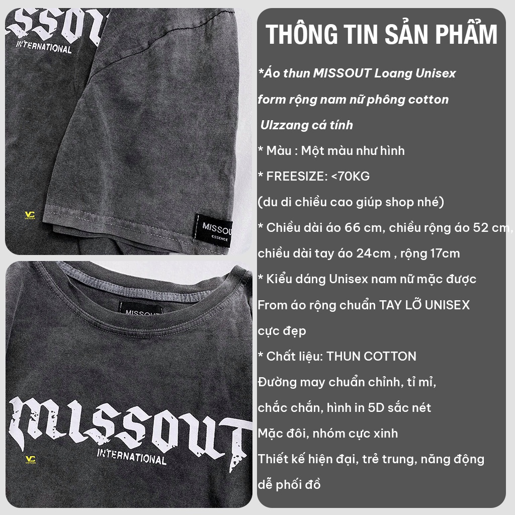 Áo Thun Loang MISSOUT Nam Nữ Kiểu Dáng Cá Tính Chất Cotton_VIETSTAR