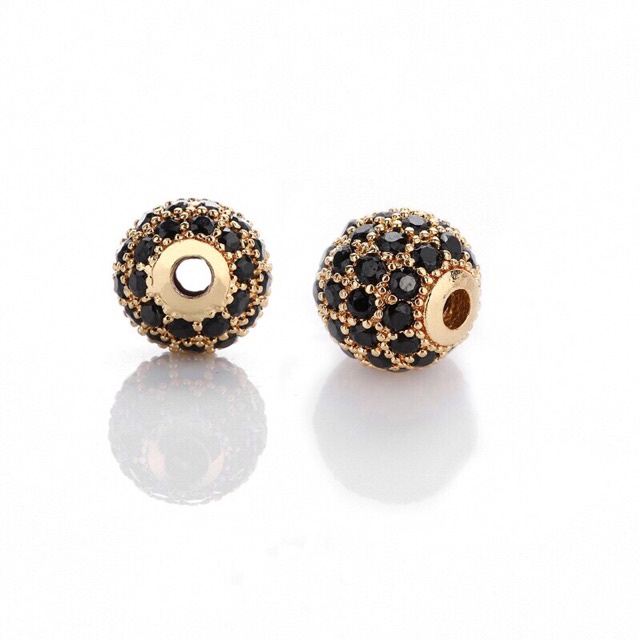 KHO SỈ  Charm bi đính đá các màu - Hàng loại 1 cực đẹp PL023
