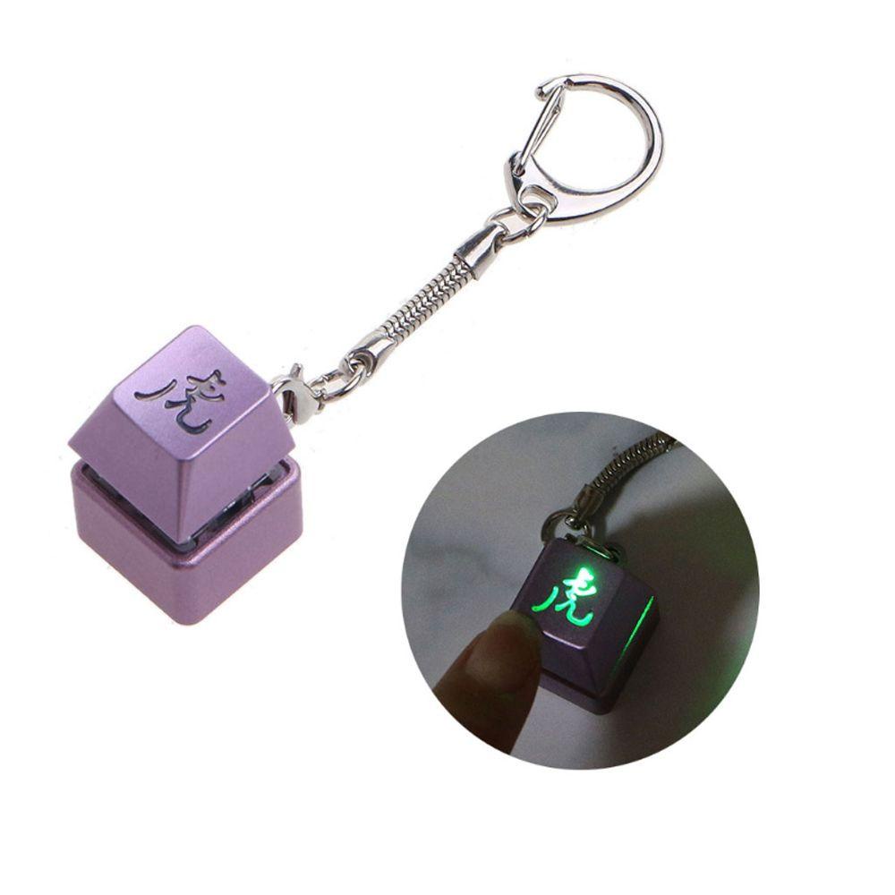 Móc khóa nút bàn phím cơ đèn RGB LED nhiều màu sáng tạo giảm căng thẳng