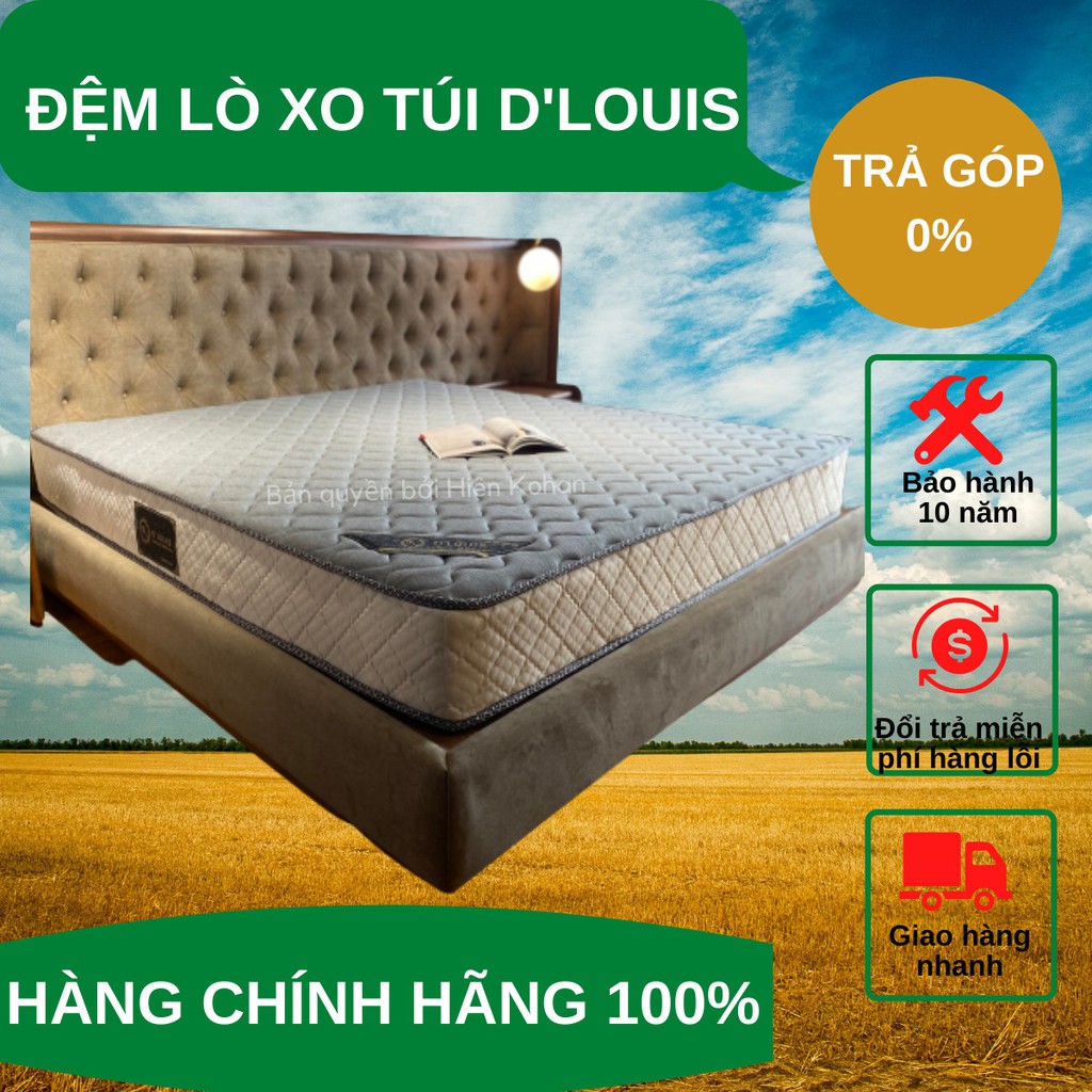 Đệm Lò Xo Túi D'LOUIS ROLL EASY 24cm - Đệm Lò xo lún độc lập không ảnh hưởng người nằm bên cạnh