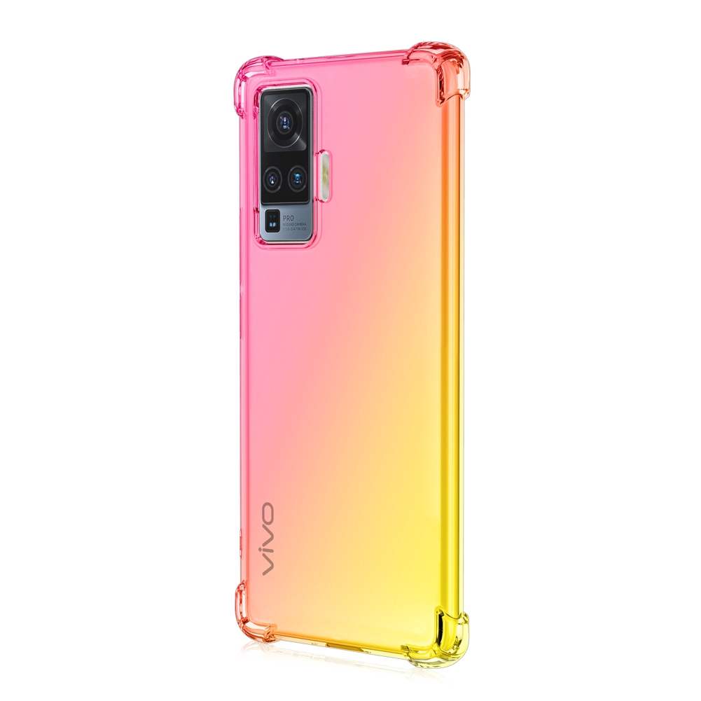 Ốp lưng chuyển màu VIVO X50 Pro Y70S Y50 Y30 V19 V17 Y17 Y3 Y15 Y12 Y11 Ốp lưng túi khí đầy màu sắc Vỏ điện thoại di động TPU mềm