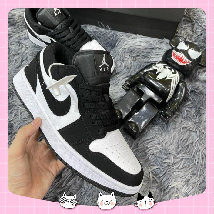 Giày JORDAN 1 Low đen trắng , Giày Sneaker 𝐉𝐎𝐃𝐀𝐍 1 Panda THẤP CỔ Màu Đen Trắng