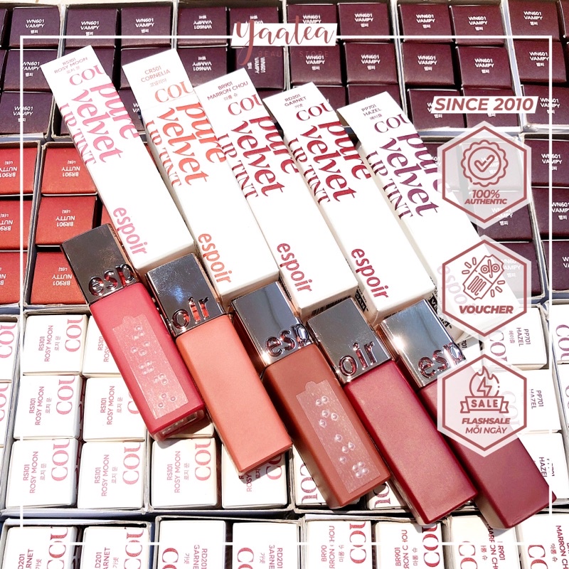 Son kem Espoir Couture Lip Tint Shine + Velvet