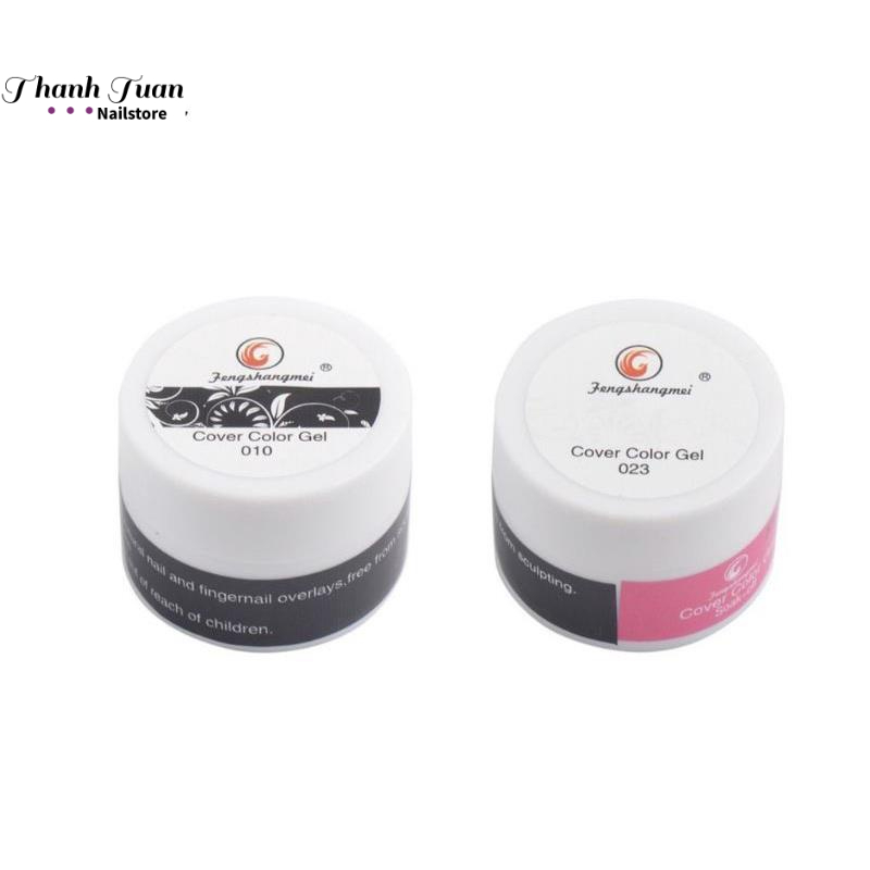 Gel vẽ đen trắng FENGSHANGMEI chính hãng, gel vẽ nail  - Phụ kiện đồ nail
