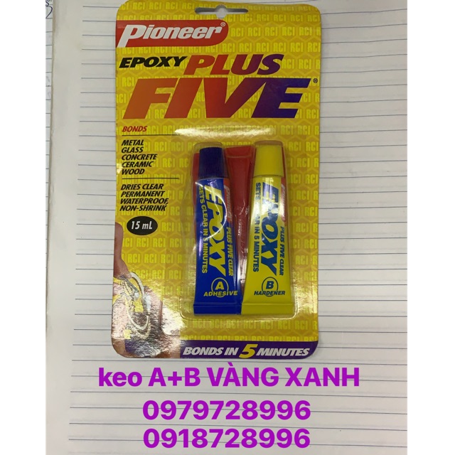keo 2 thành phần AB VÀNG XANH