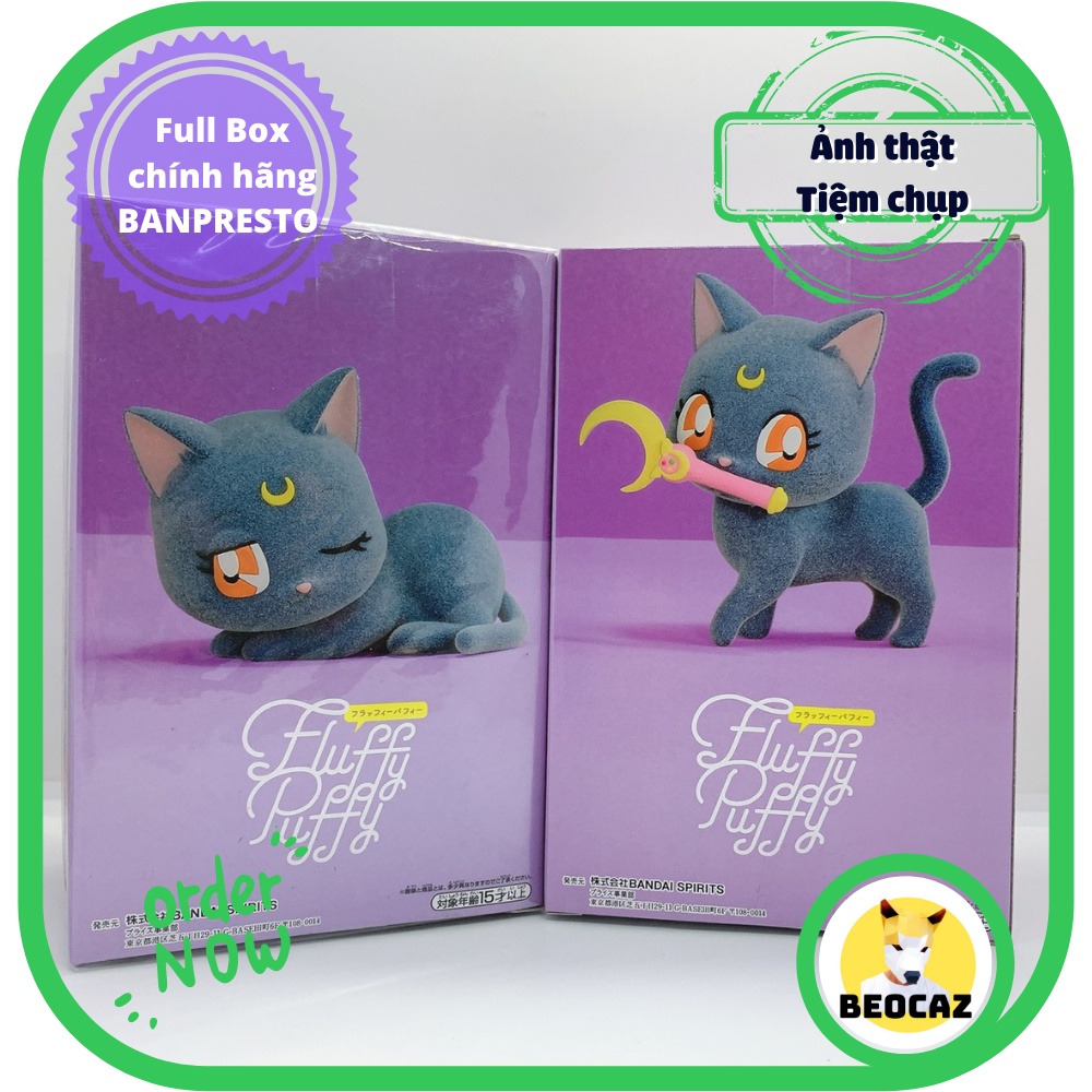 Mô hình Mèo Luna Mèo Mặt Trăng Sailor Moon Thủy Thủ Mặt Trăng Usagi dễ thương Q Posket Chính Hãng Banpresto - Luna Cat