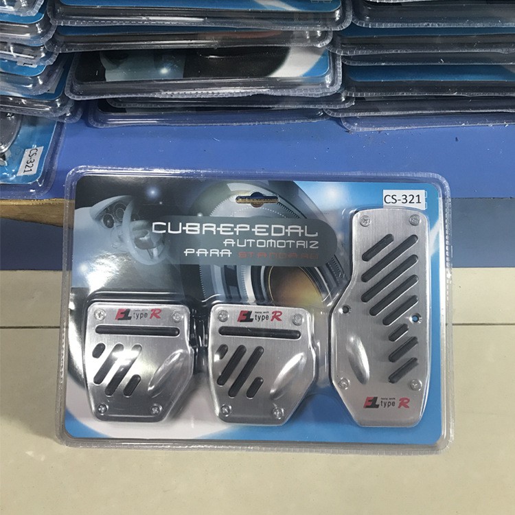 Bộ Ốp Chân Ga, Chân Phanh, Chân Côn Cá Tính Cho Ô Tô Số Sàn