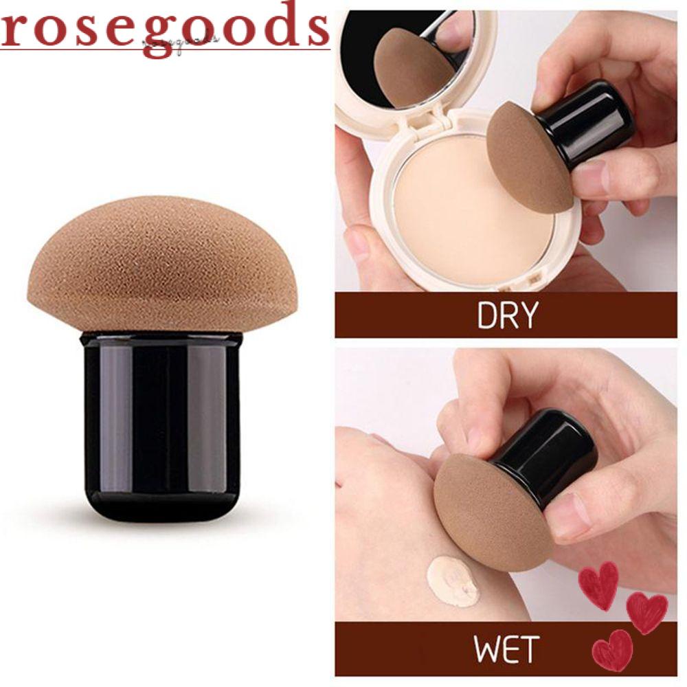 ☆Hoa Hồng☆ Mút Trang Điểm Có Đầu Nấm Tiện Dụng Cho Trang Điểm
