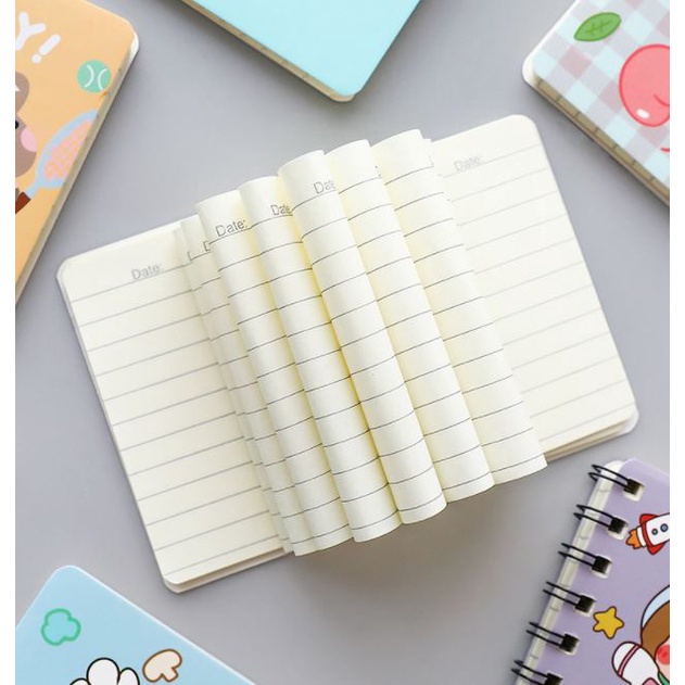 SỔ LÒ XO A7 160 TRANG, SỔ TAY MINI NHIỀU HÌNH CUTE DỄ THƯƠNG