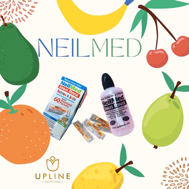 BÌnh Neilmed 120ml kèm 30 gói muối cho bé