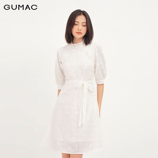 Đầm suông nữ nhún cổ GUMAC DA12135