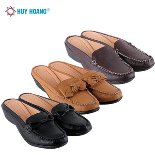 Giày sabo nữ da bò nhiều màu LS7935-36-37