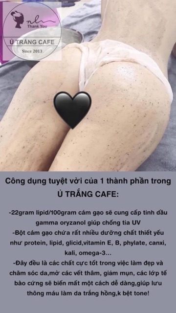 Ủ Trắng Cafe Hàng Chuẩn Cty Tặng Kèm Bột Trà Xanh + Que Trộn | BigBuy360 - bigbuy360.vn