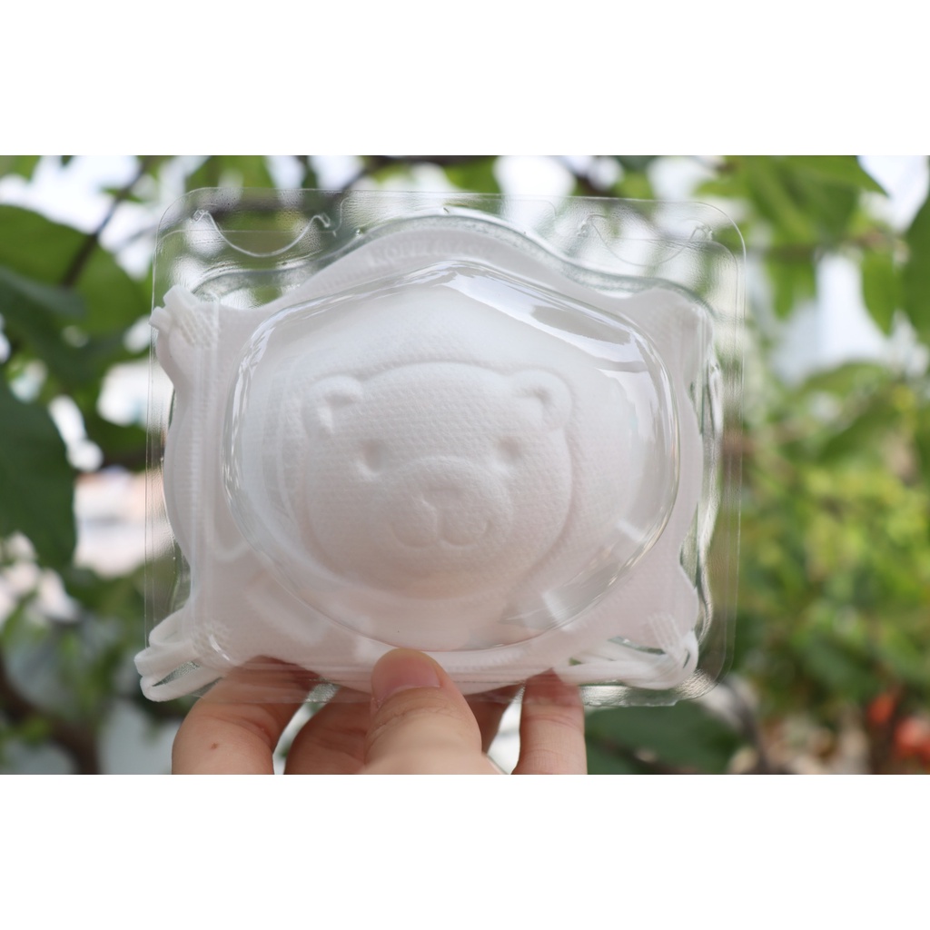 Combo 10set khẩu trang gấu cho bé sơ sinh 3D dễ thương NOPPI MASK - Set 7 cái