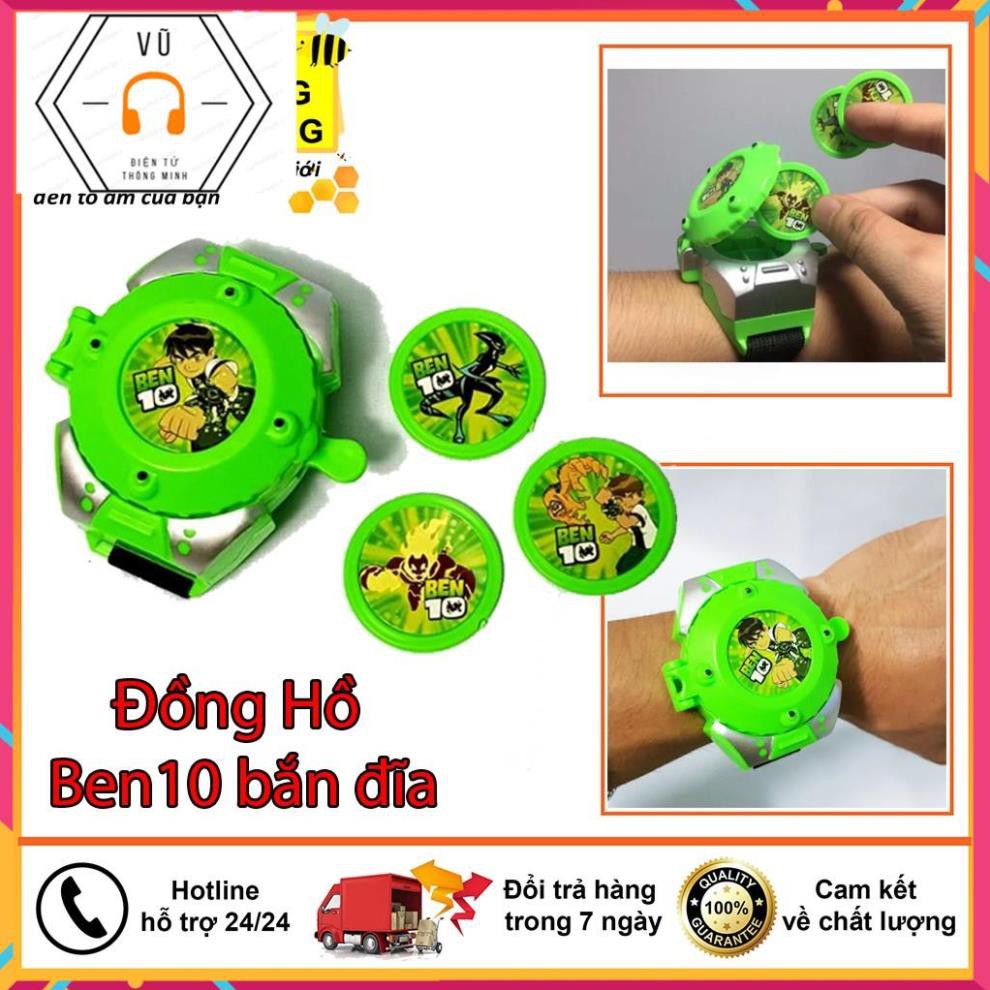 Đồ Chơi Đồng Hồ Ben 10 Cho Bé, Chiếu Sáng 24 Nhân Vật, Chất Liệu Nhựa ABS An Toàn Tuyệt Đối Cho Bé Sử Dụng