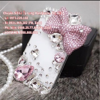 Ốp Lưng Handmade Đính Nơ Đá To