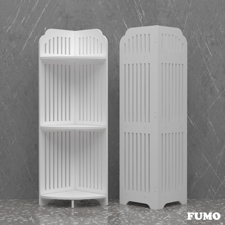 Kệ nhà tắm nhà bếp đa năng 3 tầng siêu tiện dụng gỗ PVC cao cấp FUMO SP020