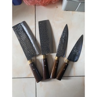Bộ dao 4 món hàng chuẩn Nhíp ô tô ( ảnh thật 100%) No1 S1