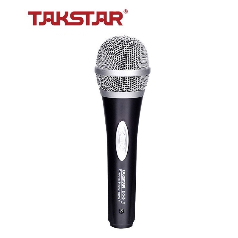 [Mã ELHACE giảm 4% đơn 300K] Mic karaoke có dây takstar E 340 chân cắm 6.5 dùng cho loa và âm li hỗ trợ Micro