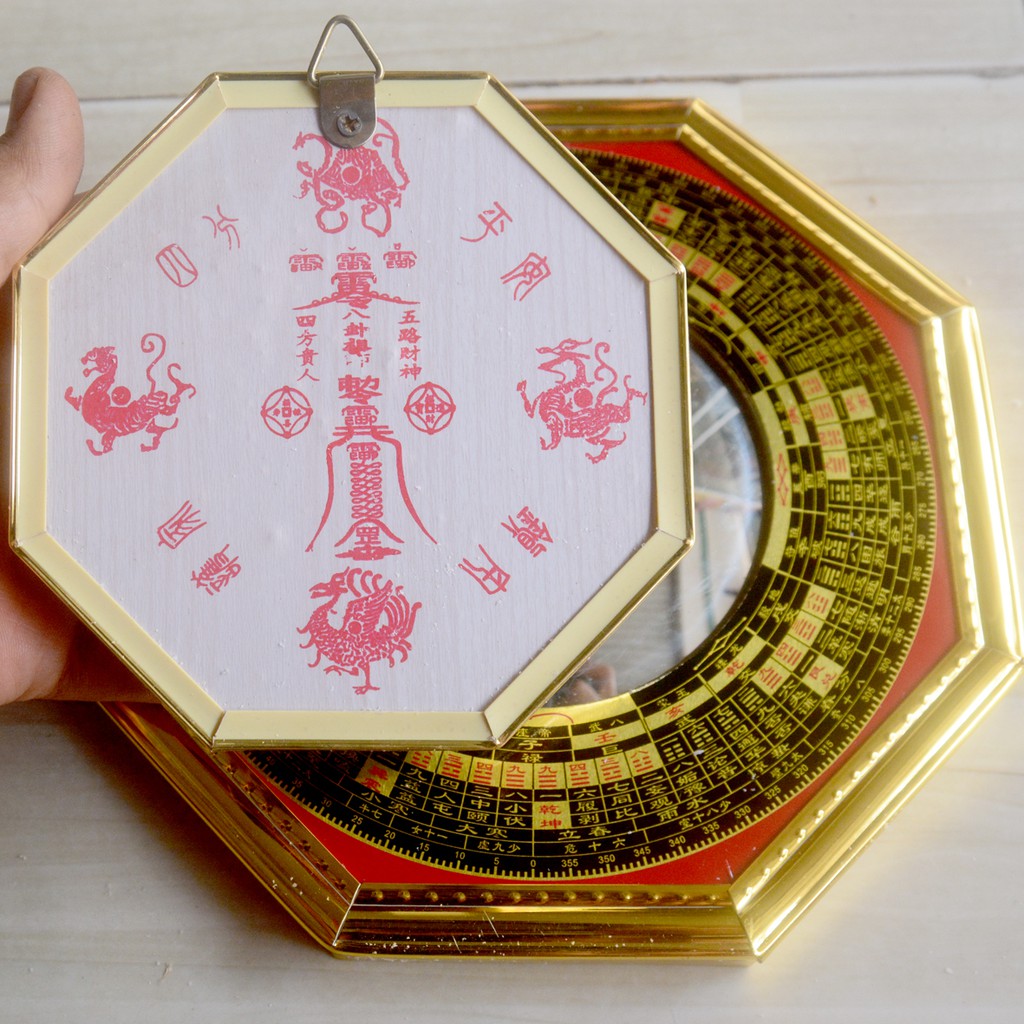 Gương Bát Quái Phong Thủy mặt gương có La Kinh