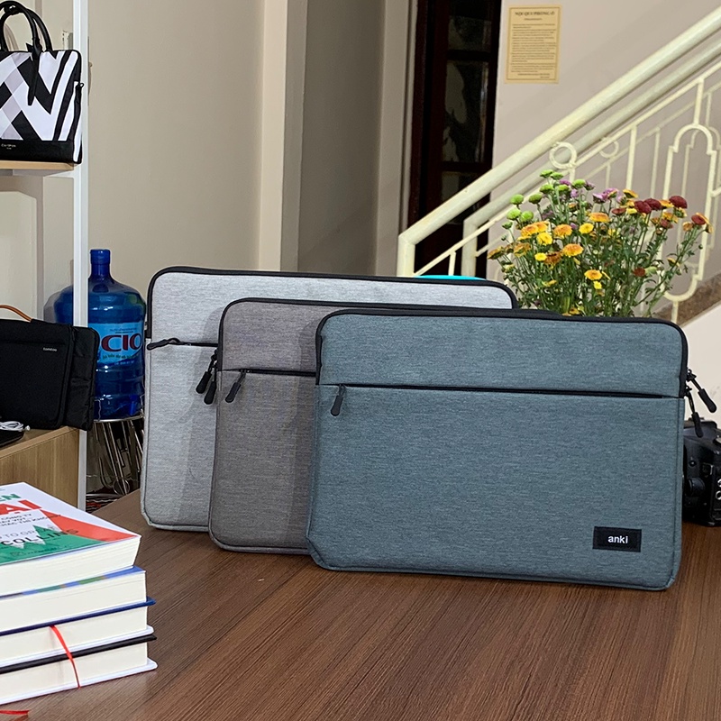Túi Laptop chống sốc Anki chống thấm nước lót bông dày dặn 13 inch 14 inch 15 inch 15.6 inch có nhiều màu sắc