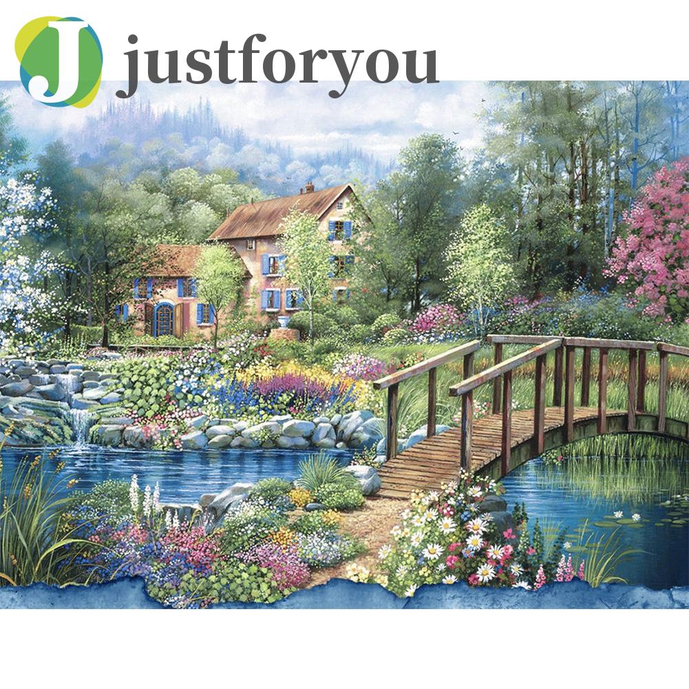 Bộ Tranh Thêu Chữ Thập 14ct Hình Ngôi Nhà Trong Phim Justforyou2