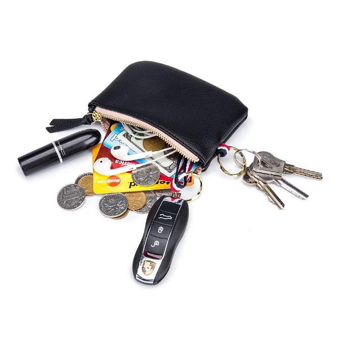 Ví Đựng Tiền Xu Đa Năng Bằng Chất Liệu Da Thật Dành Cho Nam Và Nữ