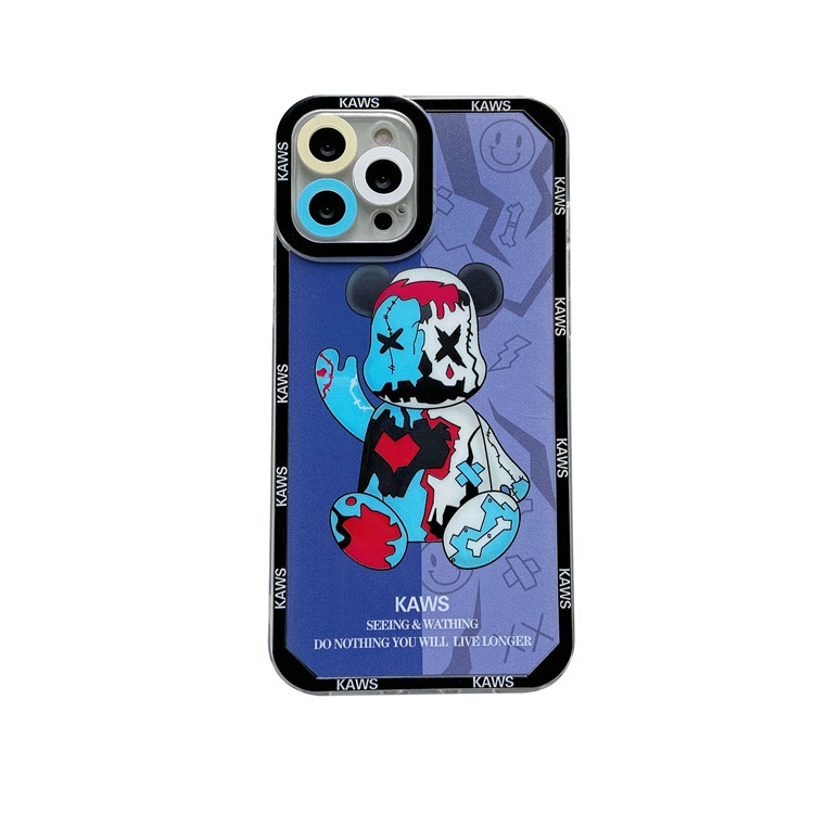 Ốp Điện Thoại TPU Silicon Mềm Trong Suốt Hình Gấu Cho IPhone 12 13 SE2020 6 6S 7 8 Plus X XS XR 11 Pro Max