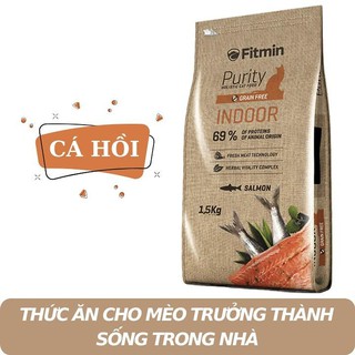 Thức ăn cho mèo trưởng thành - fitmin cat purity indoor