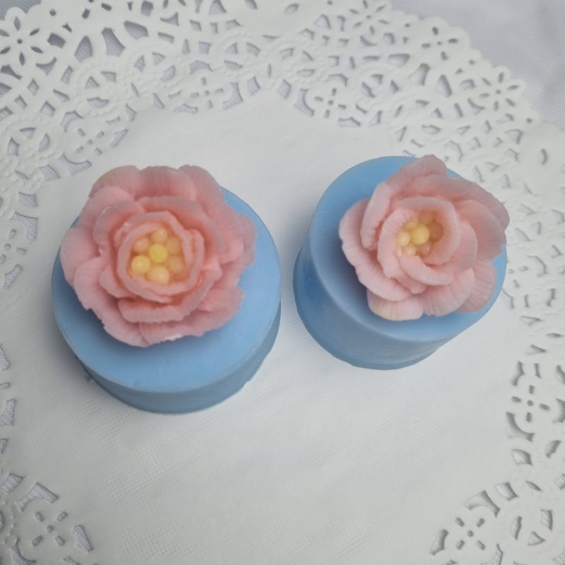 Set 2 Khuôn silicon hoa mẫu đơn thái mã  d12 d13