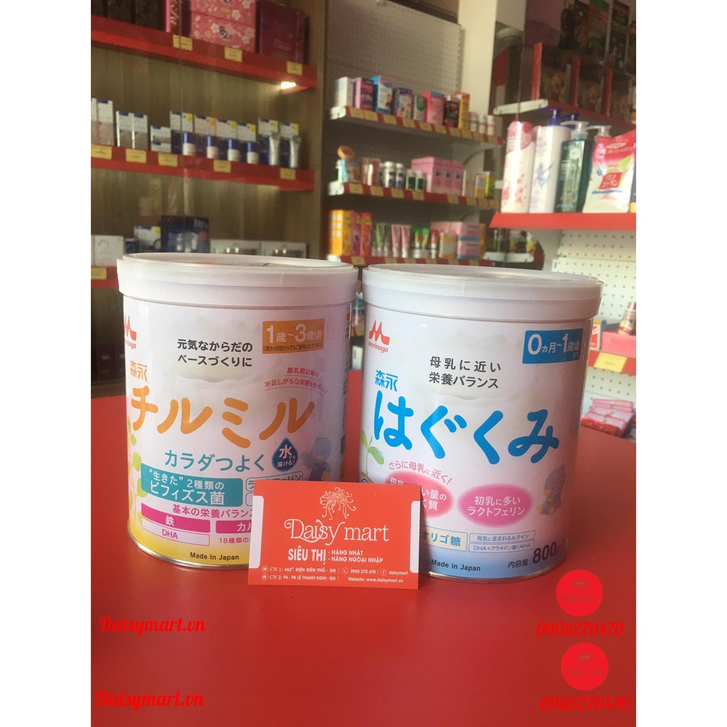SỮA MORINAGA SỐ 0 VÀ SỐ 1 800G NHẬT BẢN
