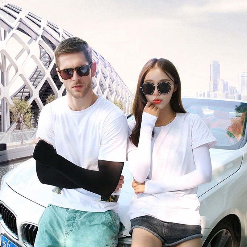Găng Tay Chống Nắng Hàng Cao Cấp Chống Tia UV Màu Đen