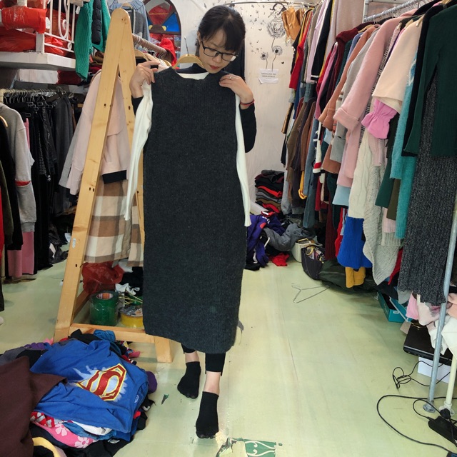 Combo Khoác len Phùng Hồng